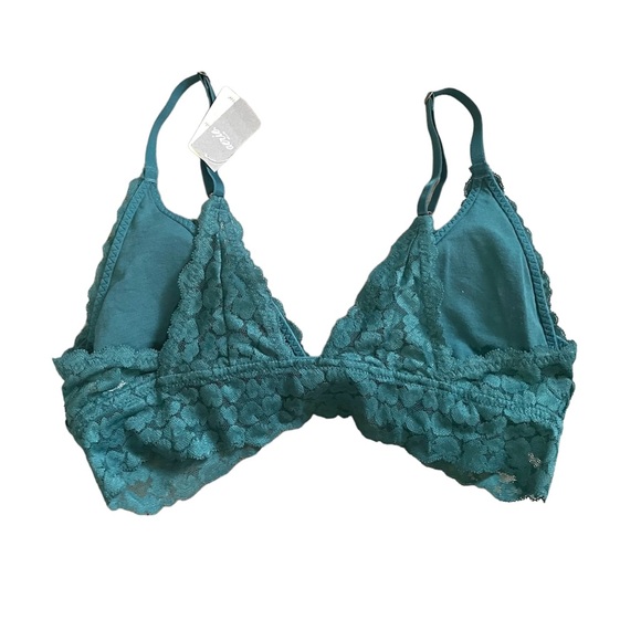 NWT Aerie turquoise front closure lacy padded bralette - Picture 2 of 5